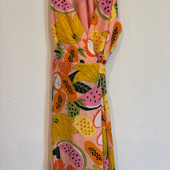 Hutch Anthropologie Size Medium Fruit  Wrap  Maxi Dress - Picture 6 of 11